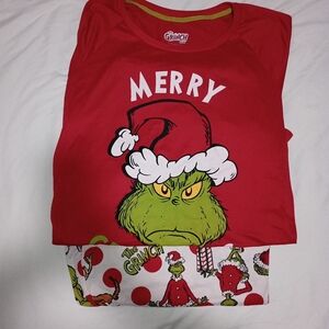 The Grinch Merry Grinchmas Dr. Suess Pajama Set Size 2XL